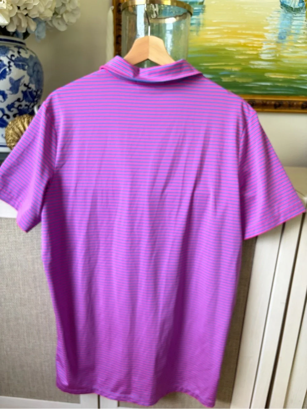 Ralph Lauren Blue & Pink Stripe Polo